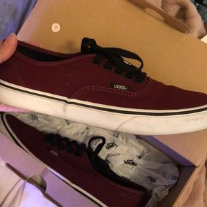 Maroon Classic Vans